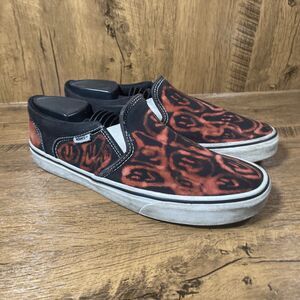 Vans Mens Off The Wall 500714 Black Casual Shoes Sneakers Size 8.5 Custom Vans